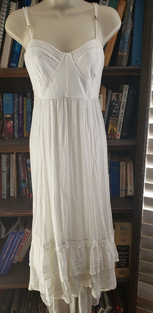 Beautiful sheer white high low dress